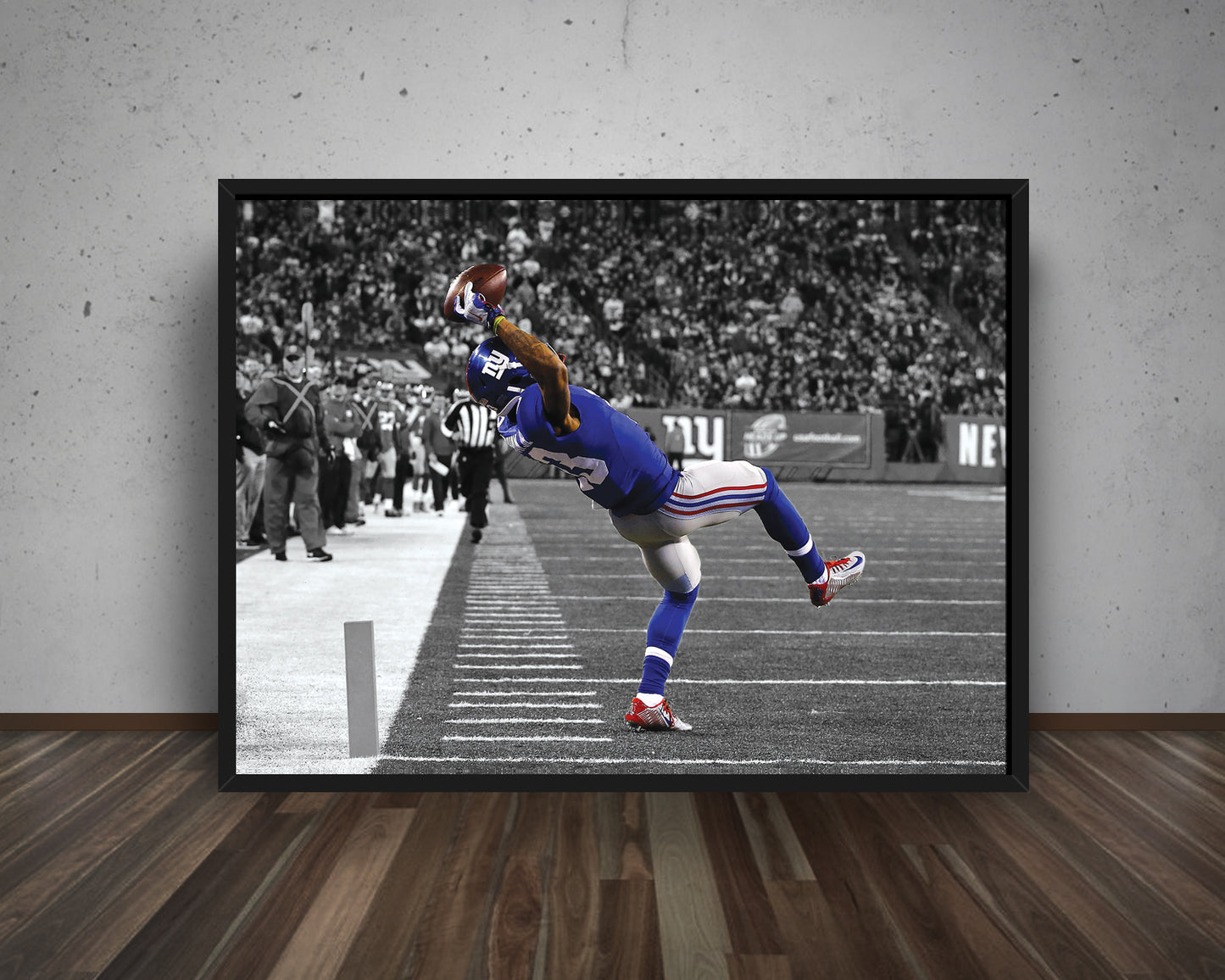 Odell Beckham Jr. Black & White Canvas Art