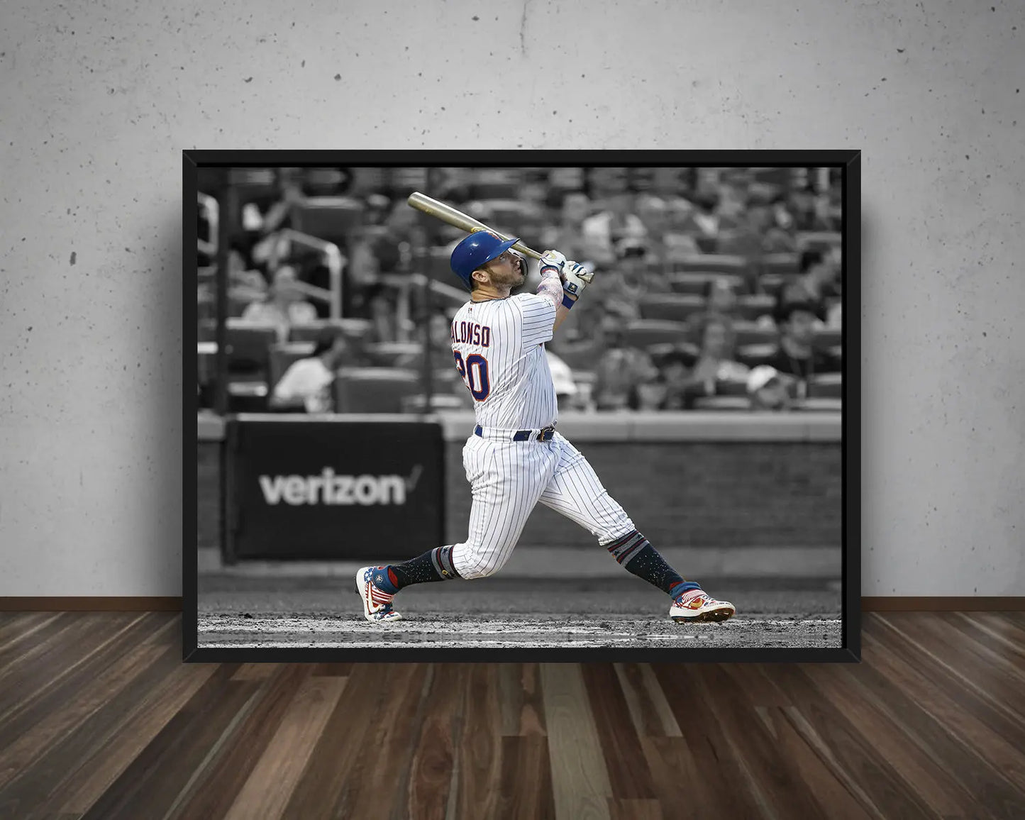 Pete Alonso Black & White Canvas Art