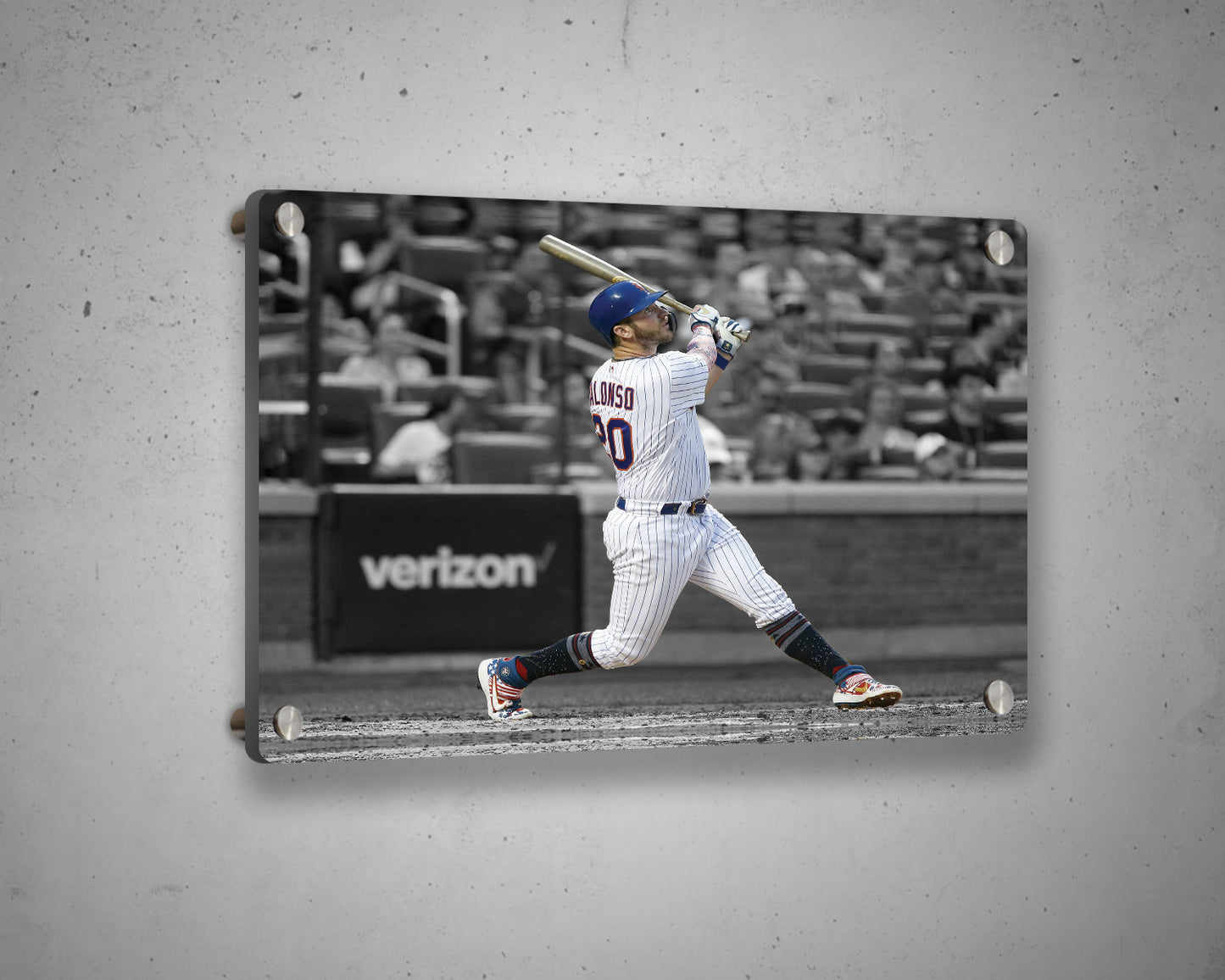 Pete Alonso Black & White Canvas Art