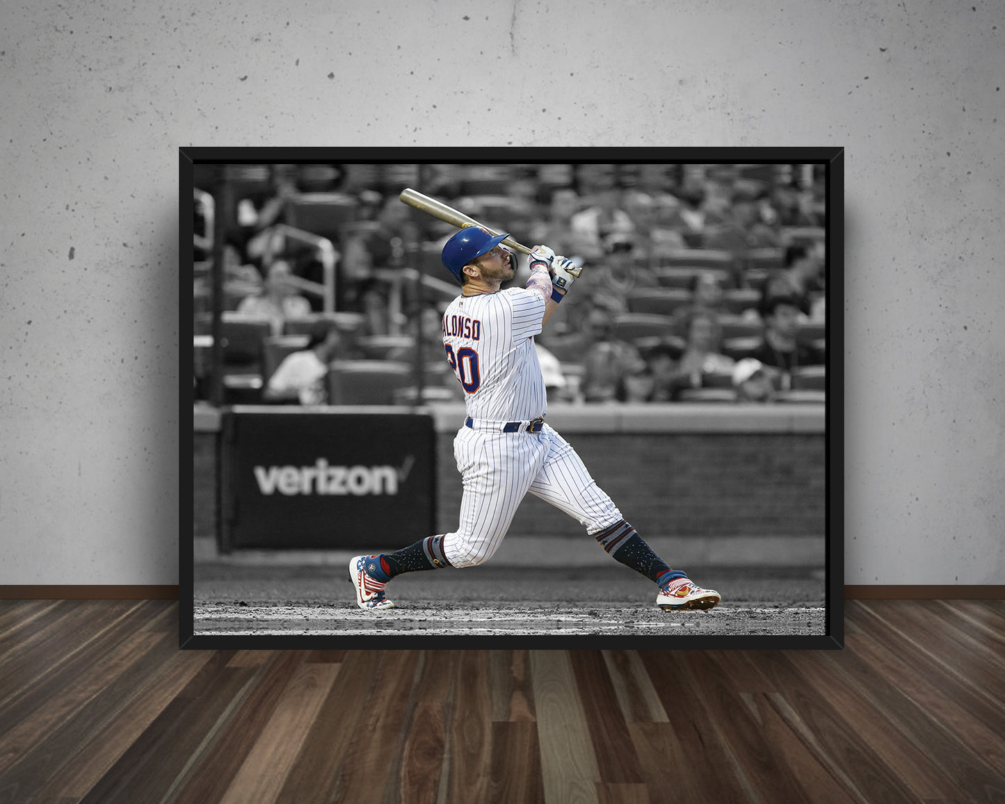 Pete Alonso Black & White Canvas Art