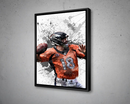 Peyton Manning Canvas Wall Art
