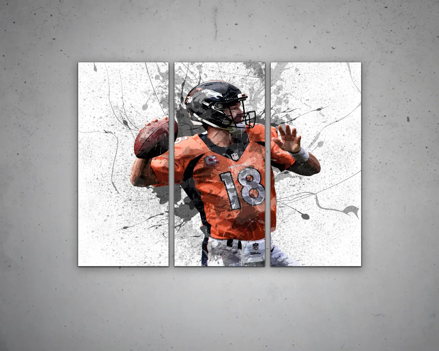 Peyton Manning Canvas Wall Art
