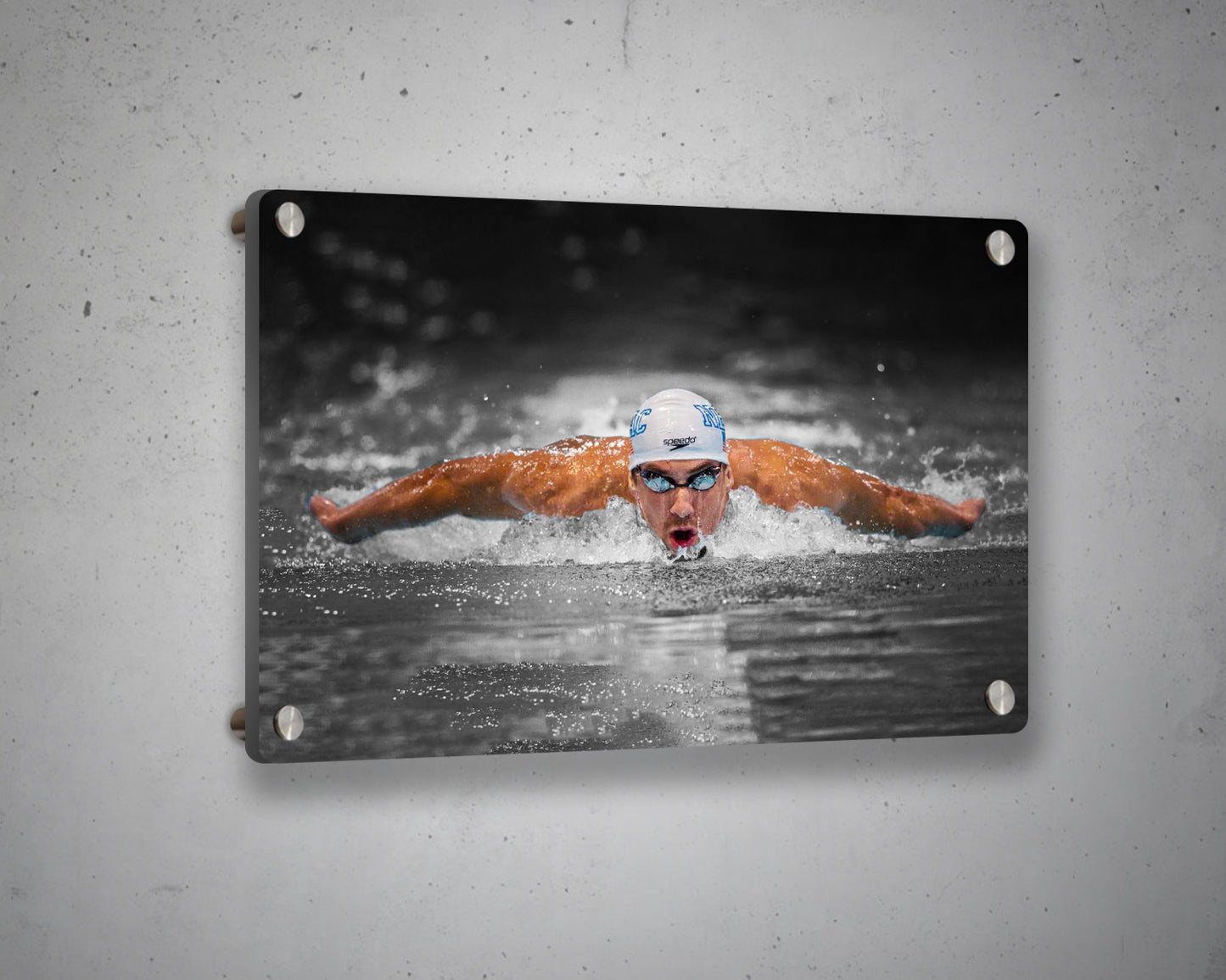 Michael Phelps Black & White Canvas Art 