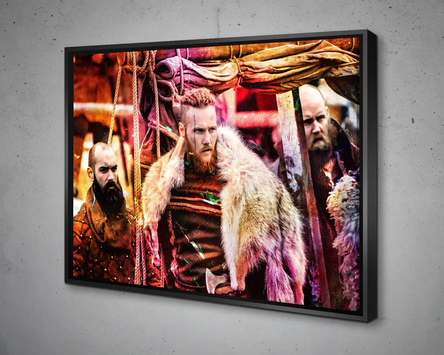 Ragnar Lothbrok Multicolour Wall Art
