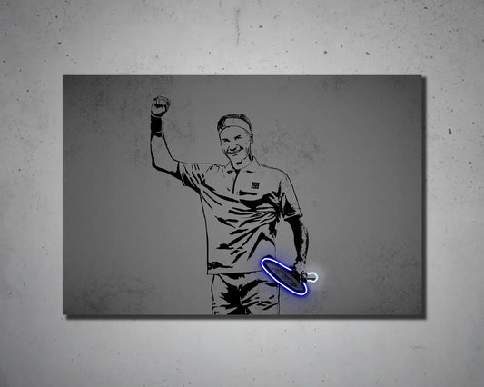 Roger Federer Canvas Wall Art