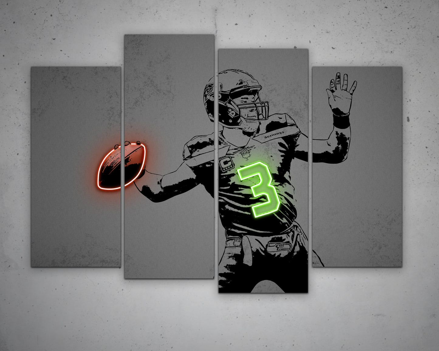 Russell Wilson Canvas Wall Art