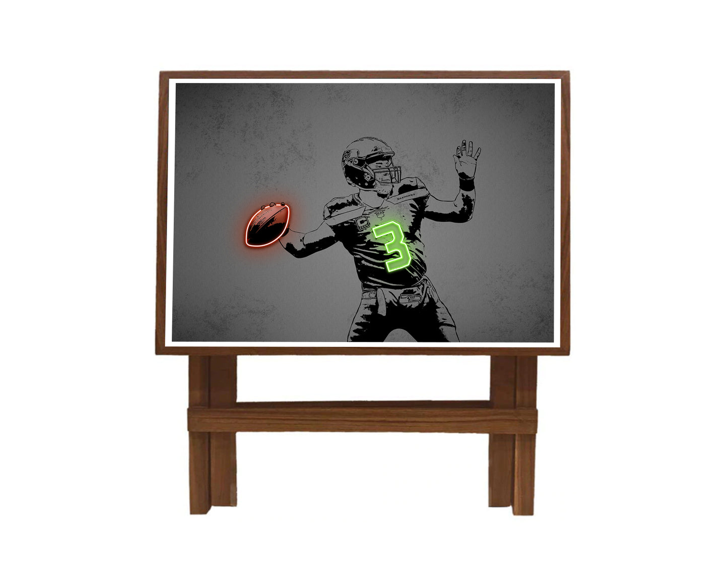 Russell Wilson Neon Effect Coffee and Laptop Table