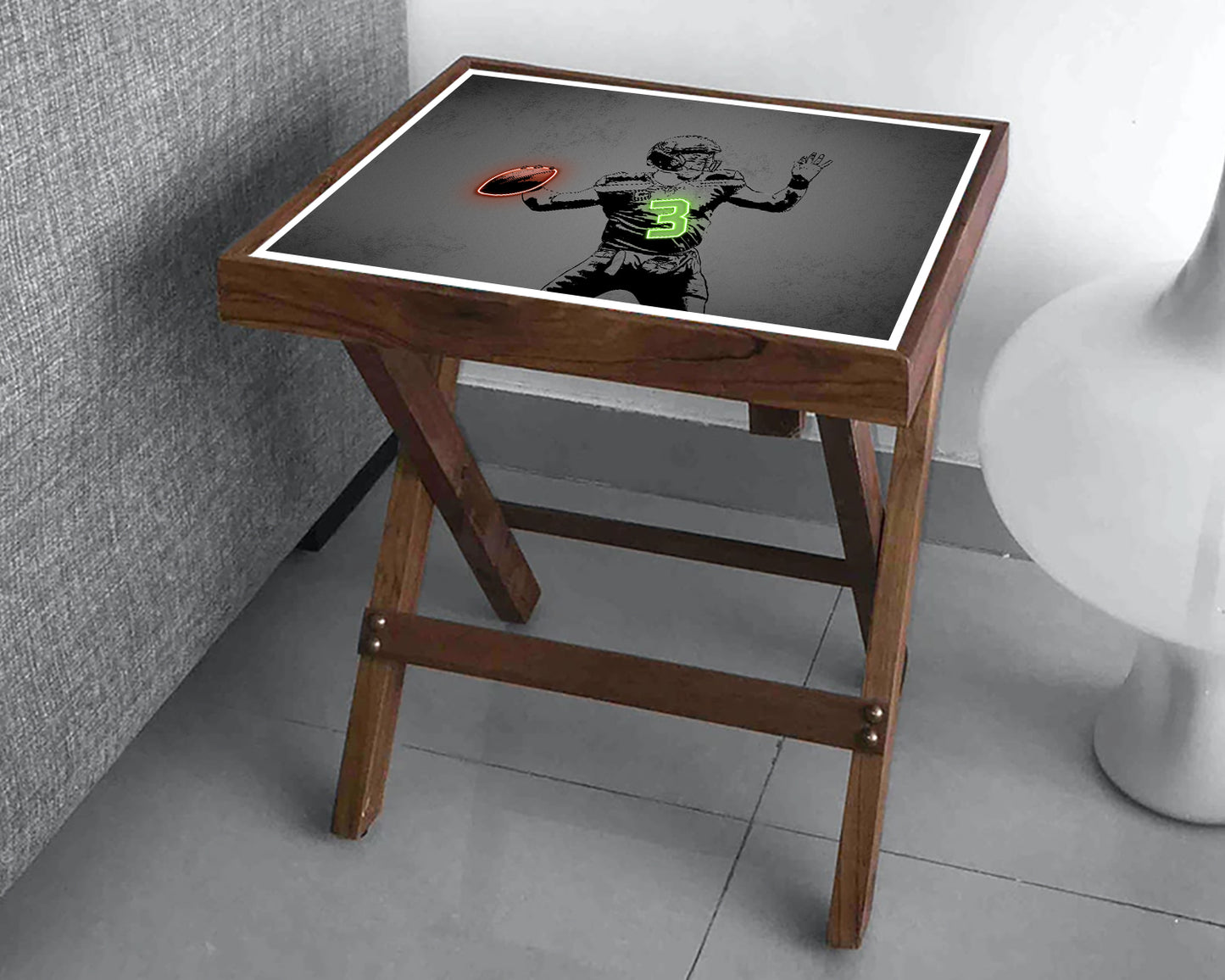 Russell Wilson Neon Effect Coffee and Laptop Table