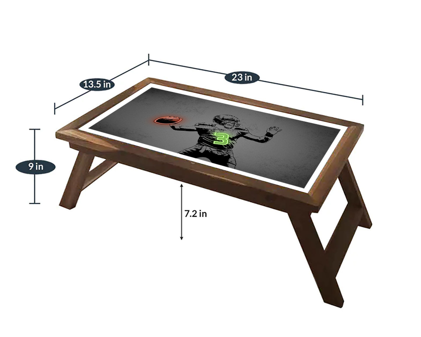 Russell Wilson Neon Effect Coffee and Laptop Table