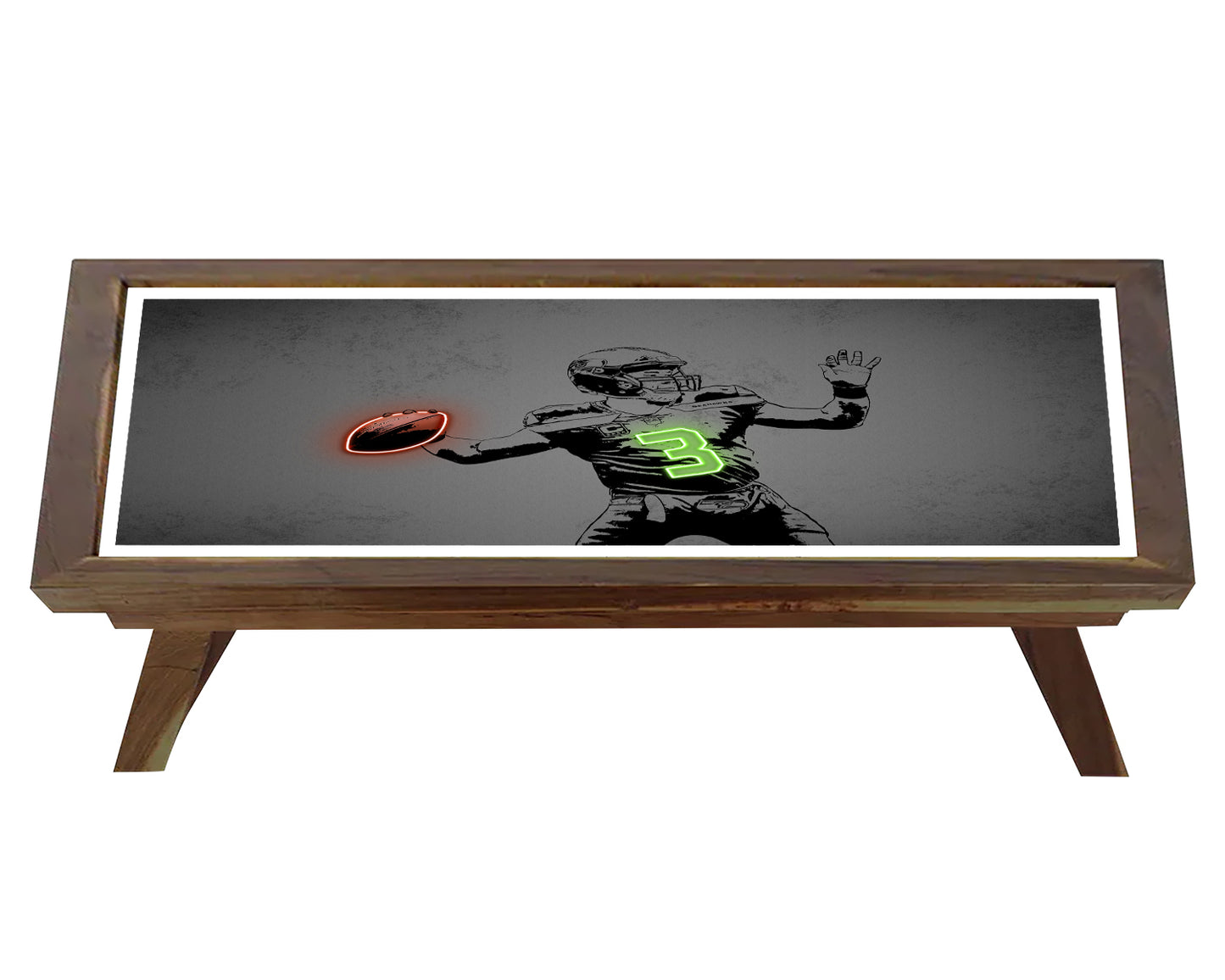 Russell Wilson Neon Effect Coffee and Laptop Table