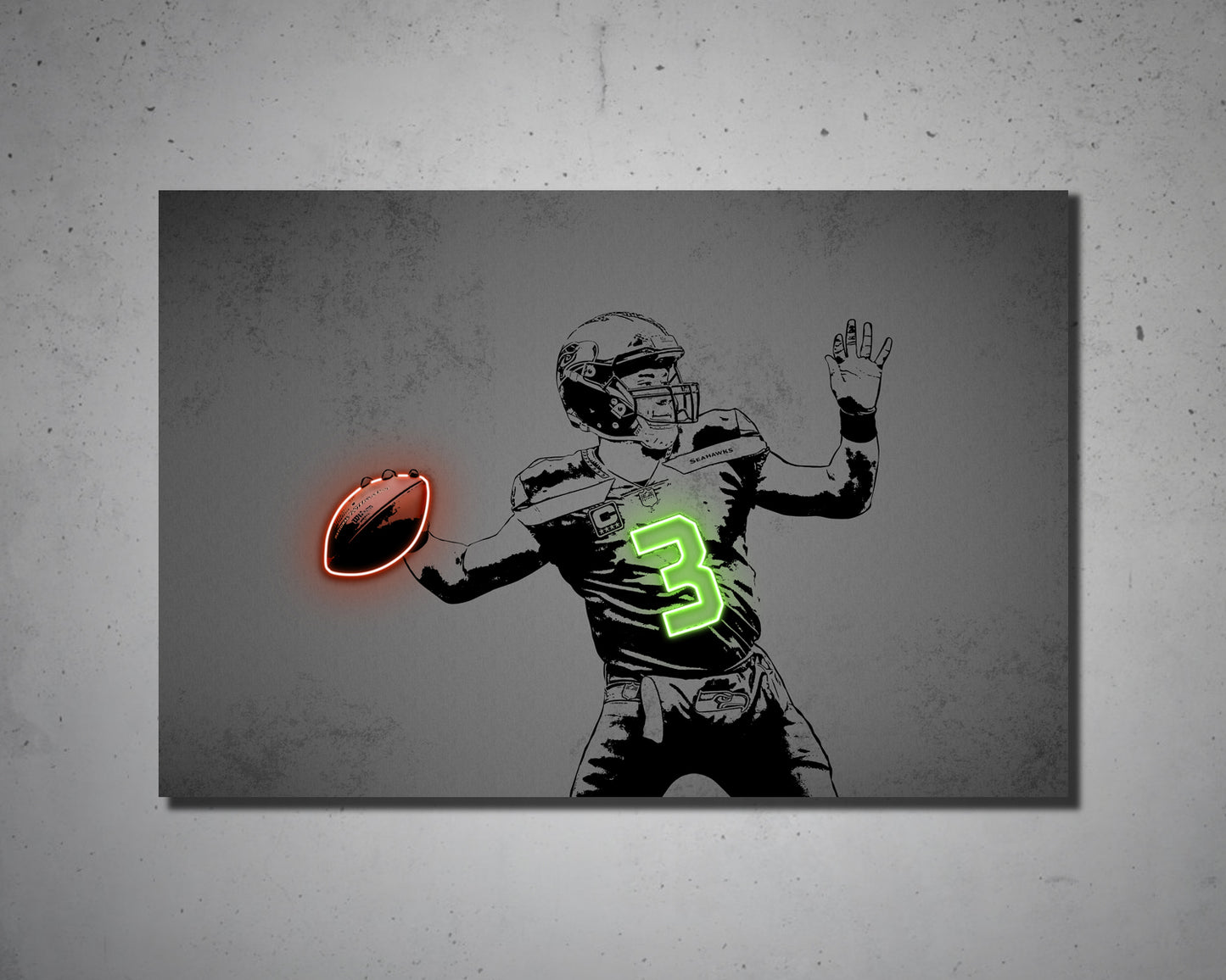 Russell Wilson Canvas Wall Art