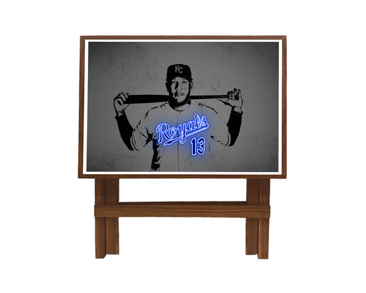 Salvador Pérez Neon Effect Coffee and Laptop Table