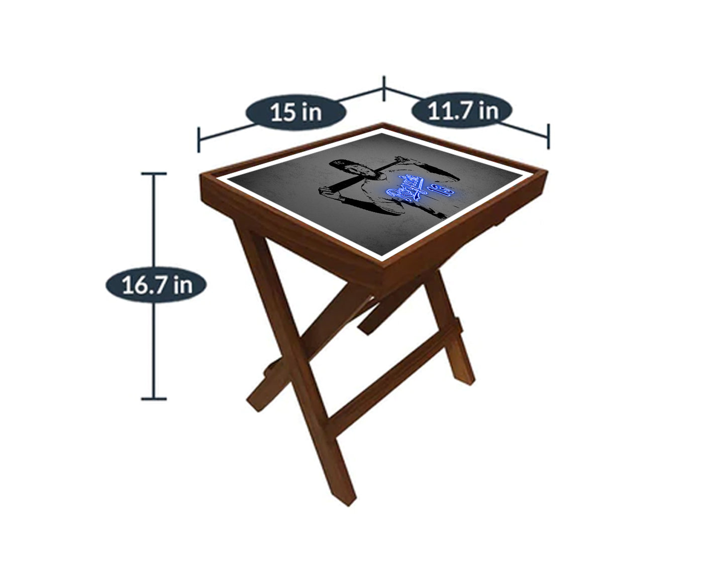 Salvador Pérez Neon Effect Coffee and Laptop Table