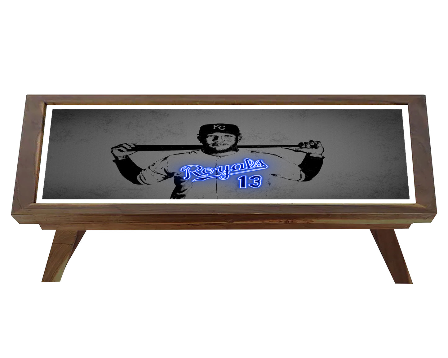 Salvador Pérez Neon Effect Coffee and Laptop Table
