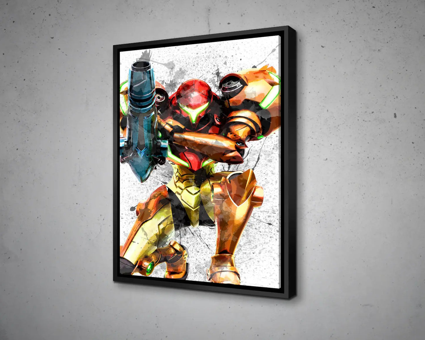 Samus Splash Effect Canvas Art