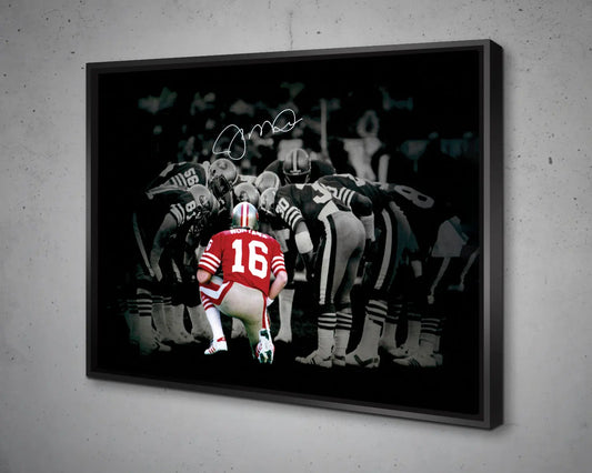 San Francisco 49ers Black & White Canvas Art