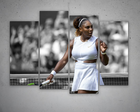 Serena Williams Black & White Canvas Art