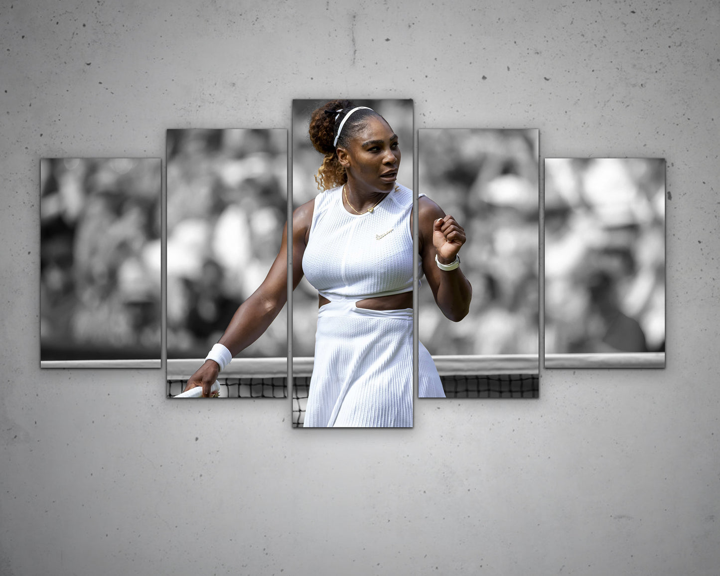 Serena Williams Black & White Canvas Art