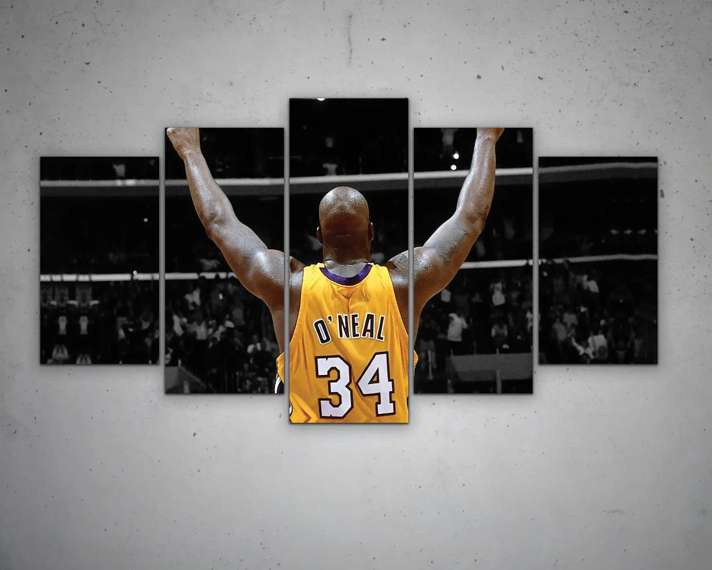 Shaquille O'Neal Black & White Canvas Art