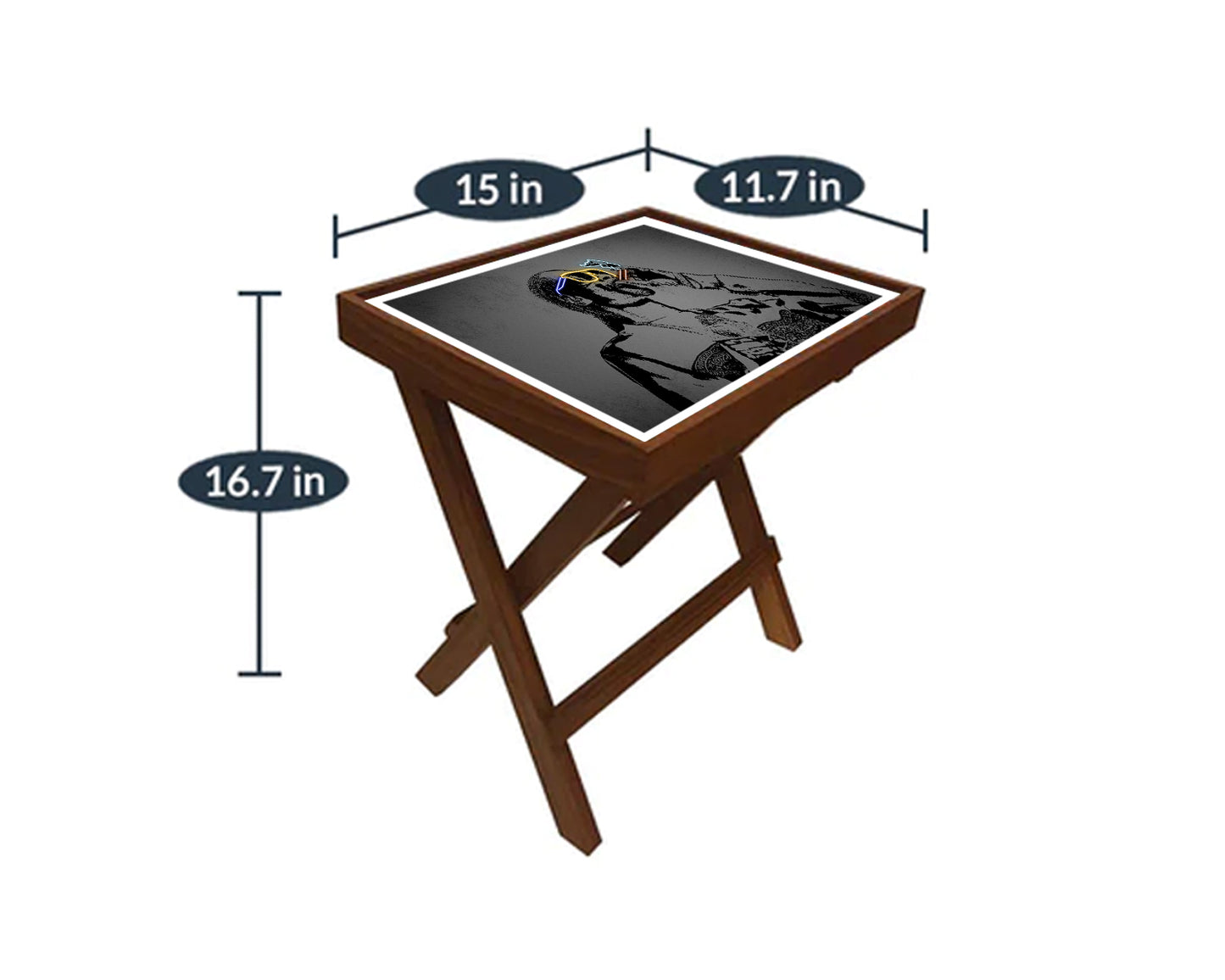 Snoop Dogg Neon Effect Coffee and Laptop Table