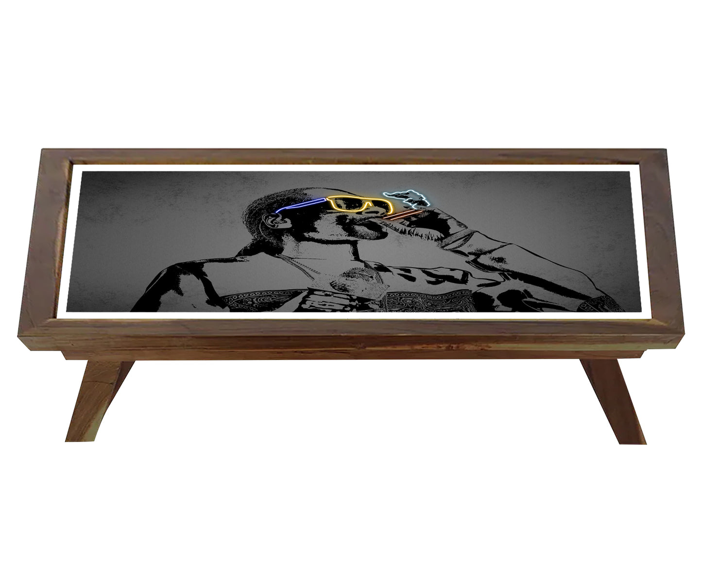 Snoop Dogg Neon Effect Coffee and Laptop Table