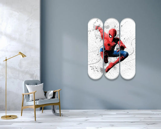 Spiderman Acrylic Skateboard Wall Art
