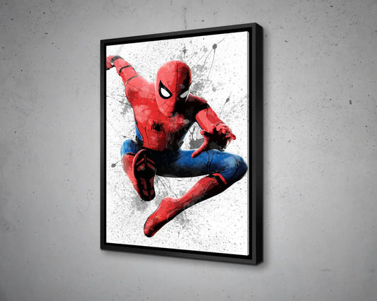 Spiderman Splash Effect Canvas Art