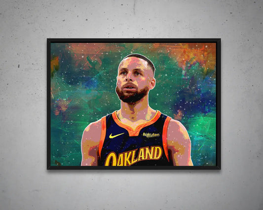 Stephen Curry Multicolour Wall Art