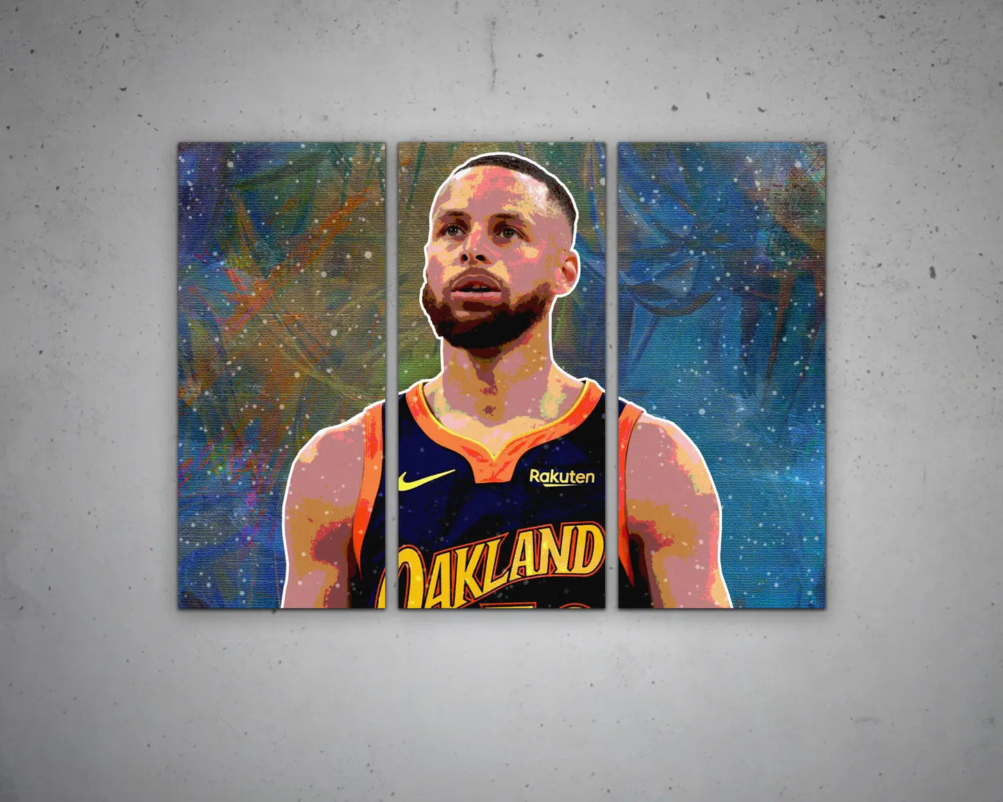 Stephen Curry Multicolour Wall Art