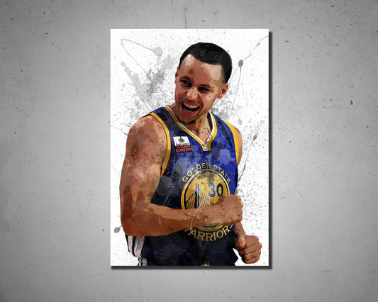 Stephen Curry Splash Effect Canvas Art