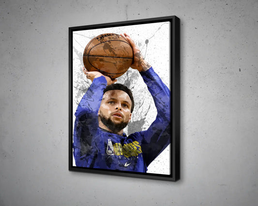 Stephen Curry Splash Effect Canvas Art