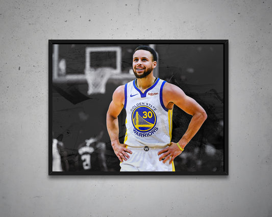 Stephen Curry Multicolour Wall Art