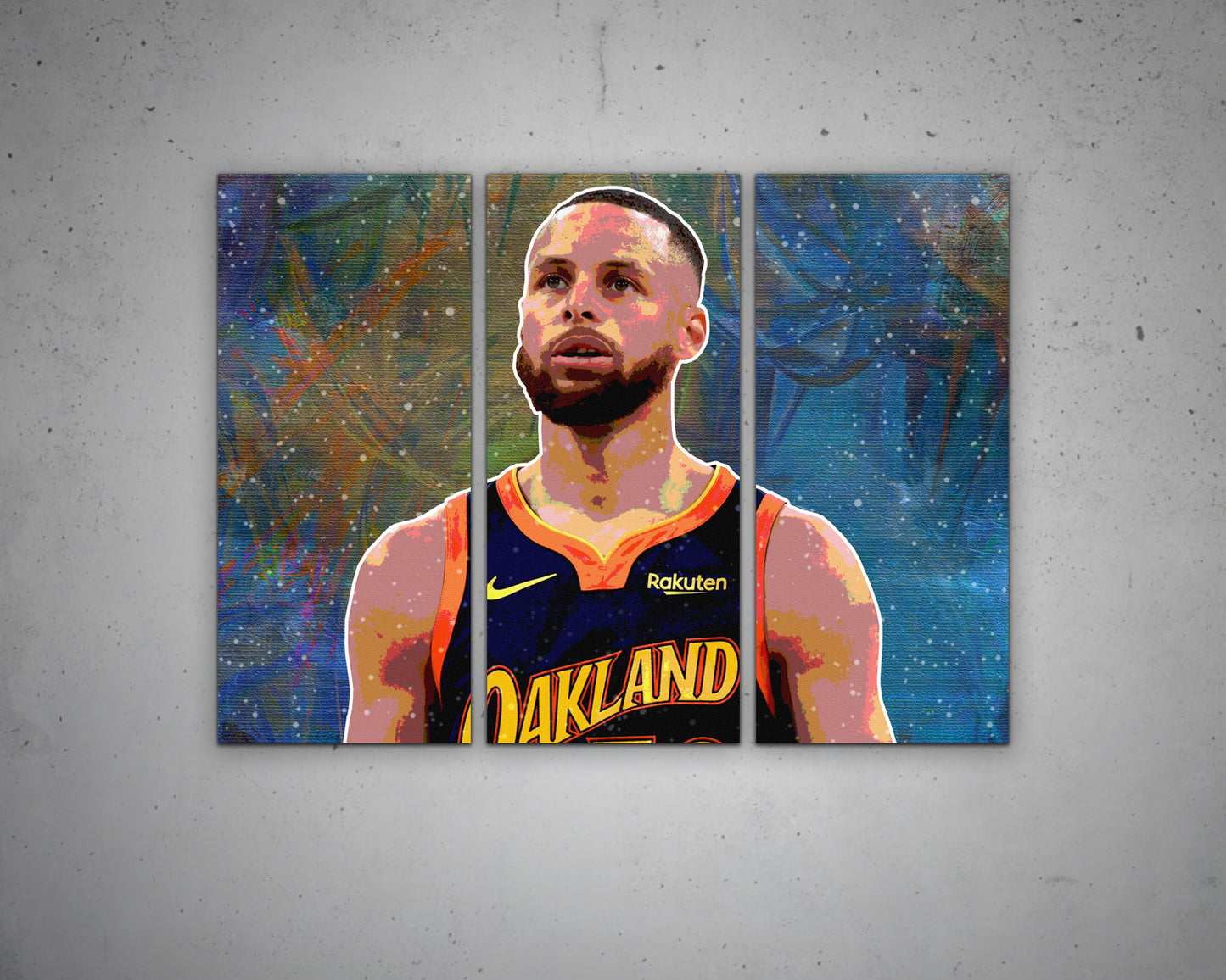 Stephen Curry Multicolour Wall Art