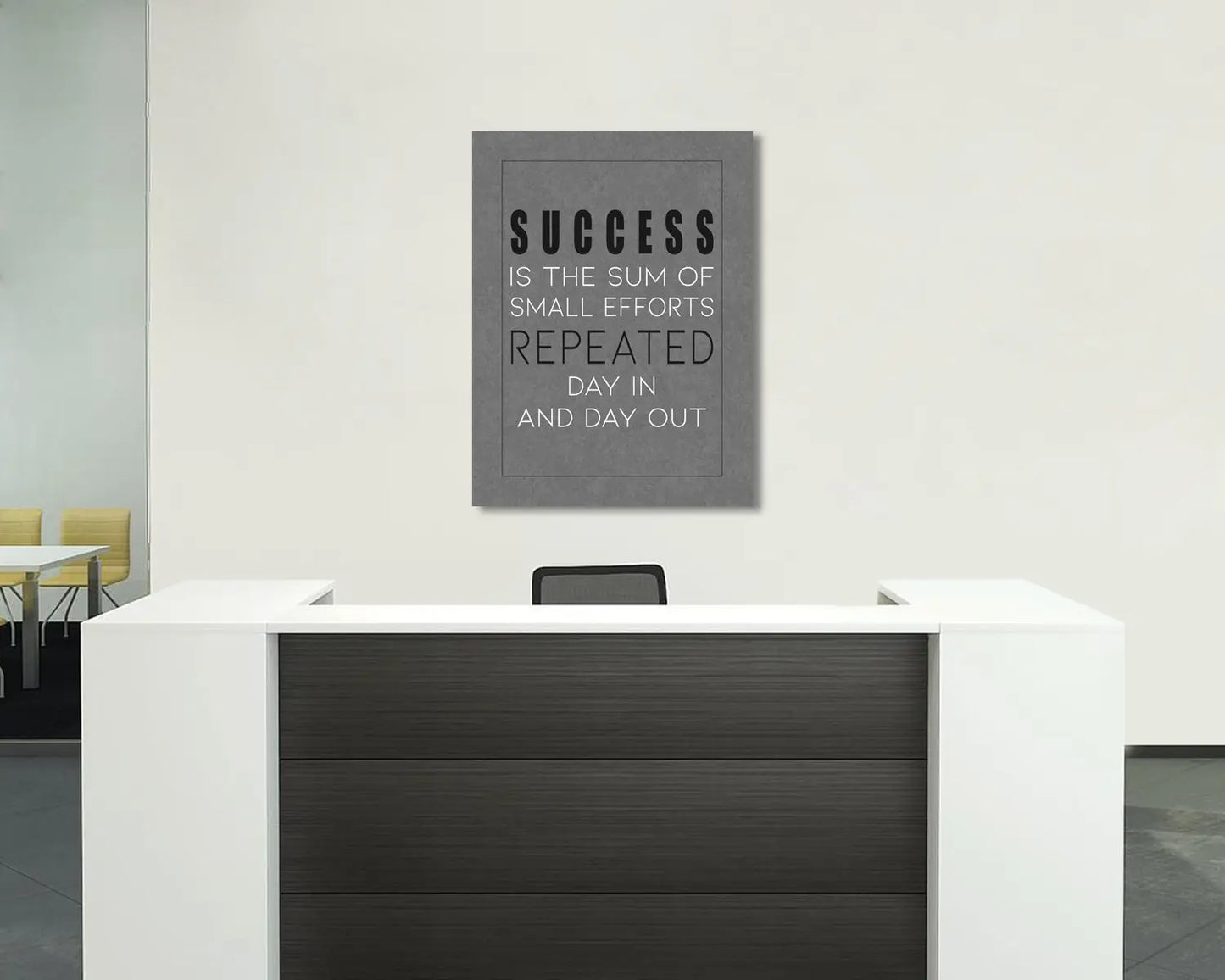 Success is the sum of small efforts Canvas Wall Art