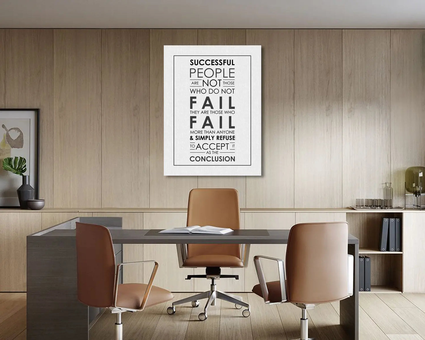 Successful people are not those who do not fail Canvas Wall Art