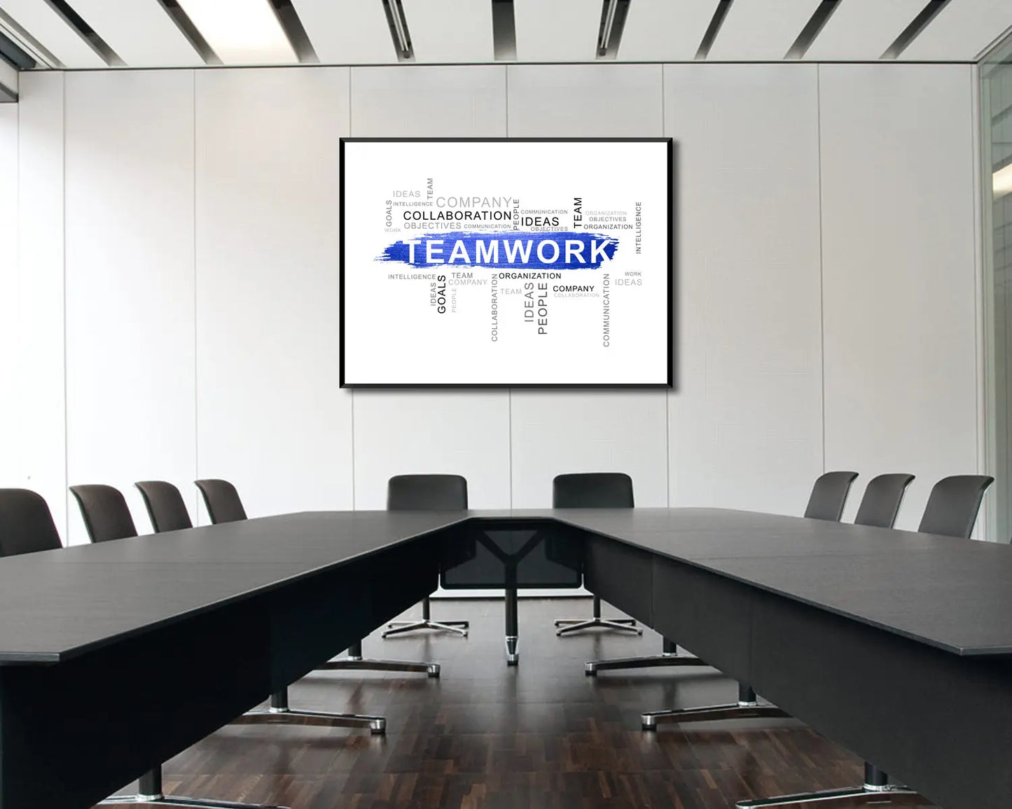 Teamwork Canvas Wall Art