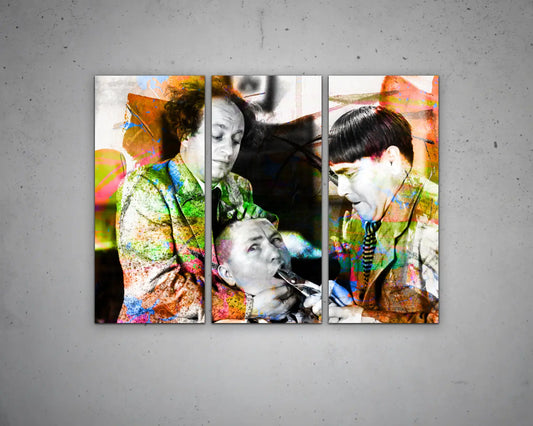 The Three Stooges Multicolour Wall Art