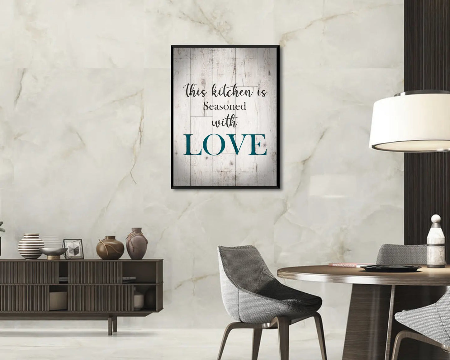 This Kitchen is Seasoned with Love Canvas Wall Art