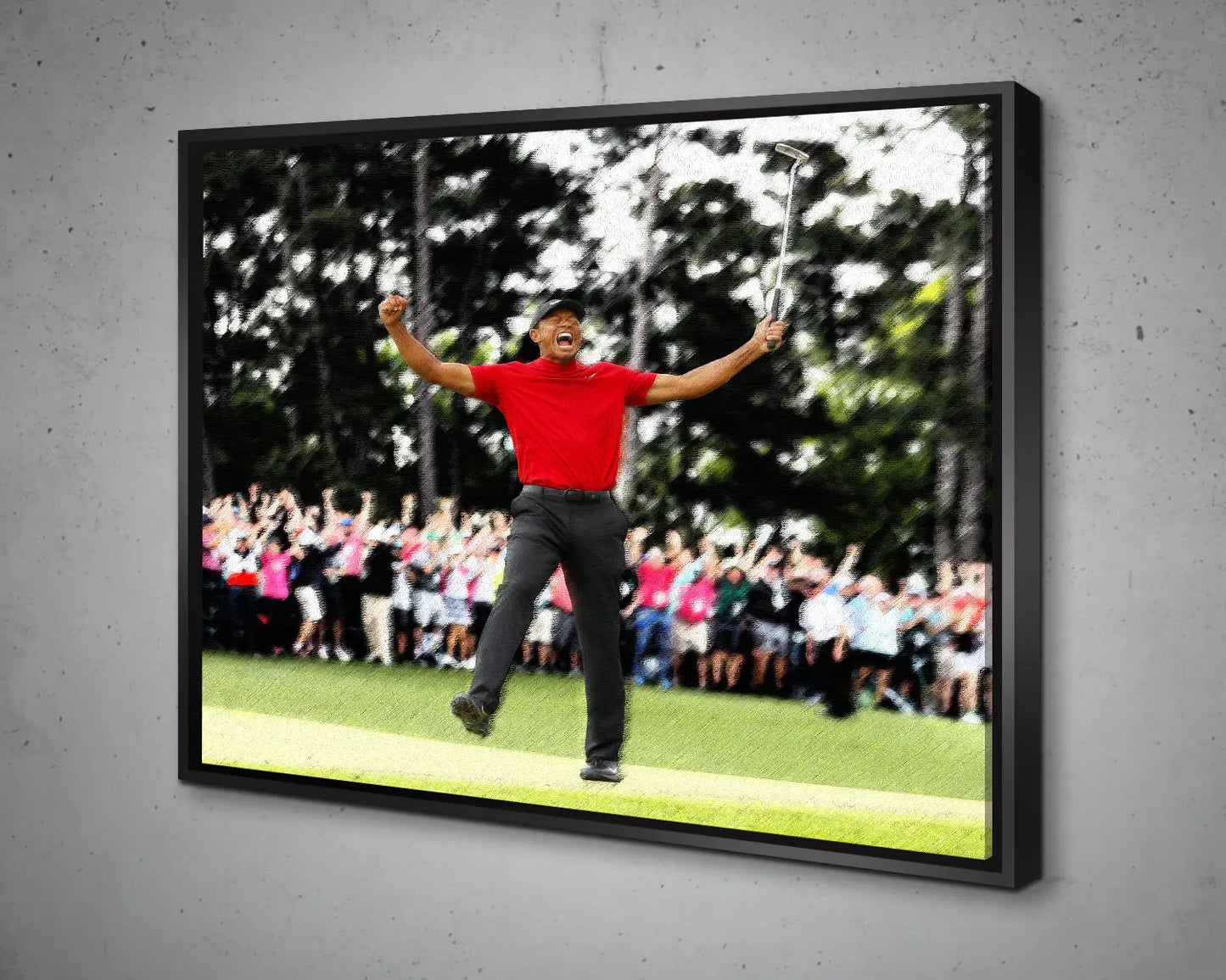 Tiger Woods Multicolour Wall Art