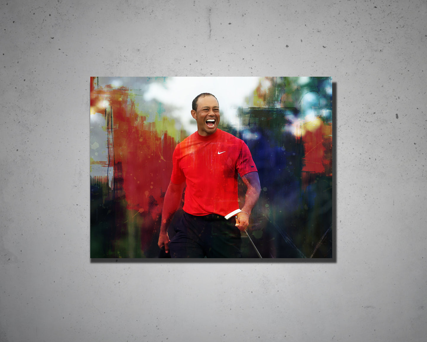 Tiger Woods Multicolour Wall Art
