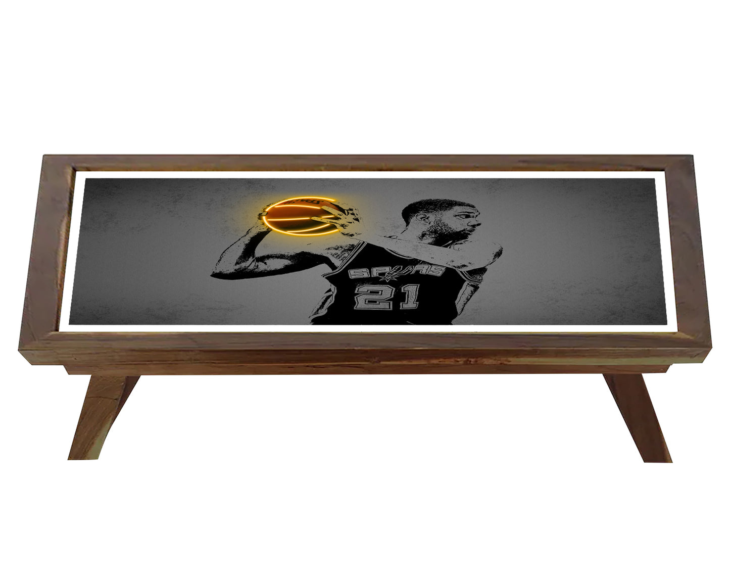 Tim Duncan Neon Effect Coffee and Laptop Table