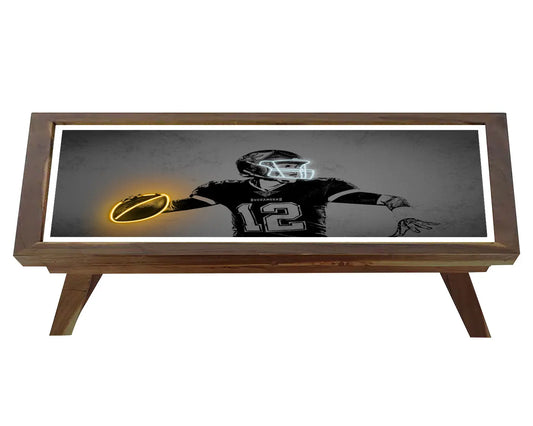 Tom Brady Neon Effect Coffee and Laptop Table