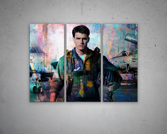 Top Gun Multicolour Wall Art