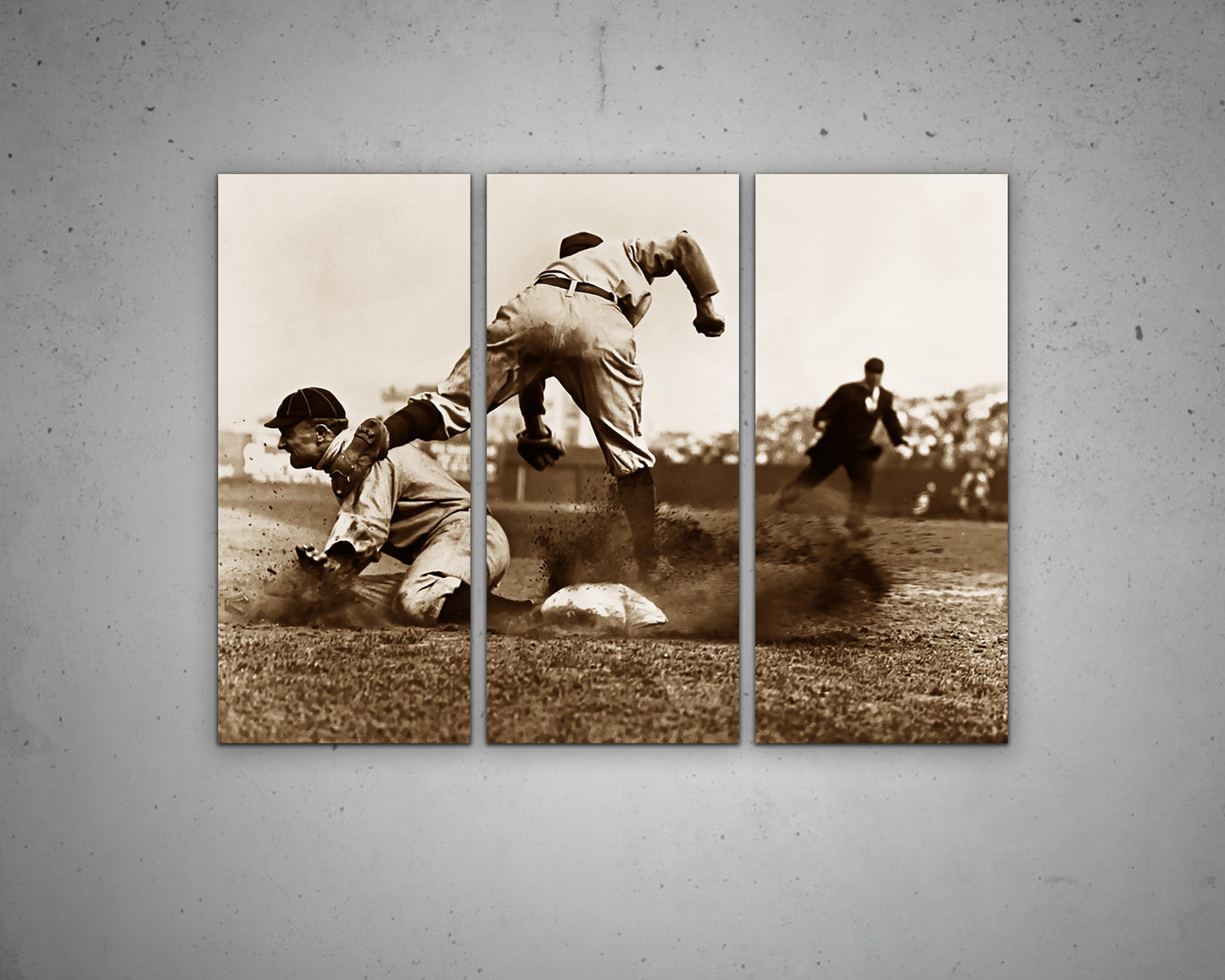 Ty Cobb Black & White Canvas Art