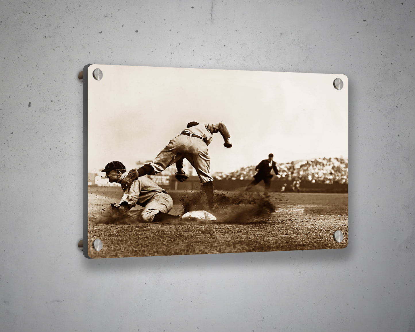 Ty Cobb Black & White Canvas Art
