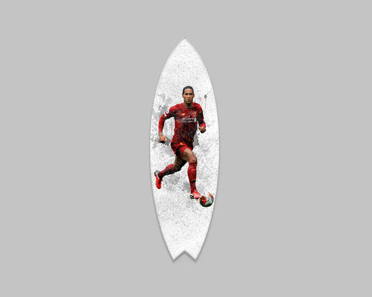 Virgil Van Dijk Acrylic Surfboard Wall Art