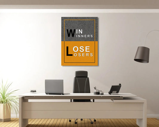 Winners Loosers Canvas Wall Art