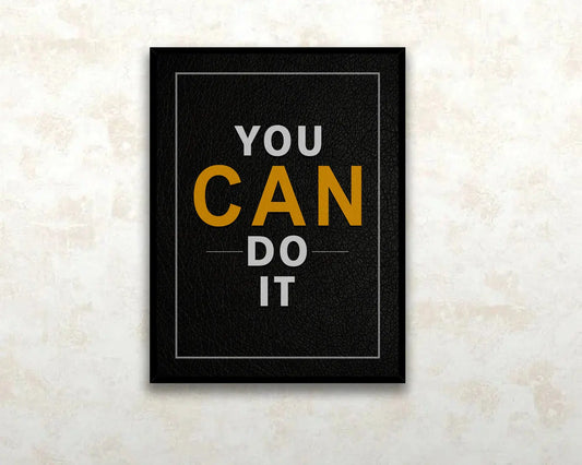You can do it Canvas Wall Art
