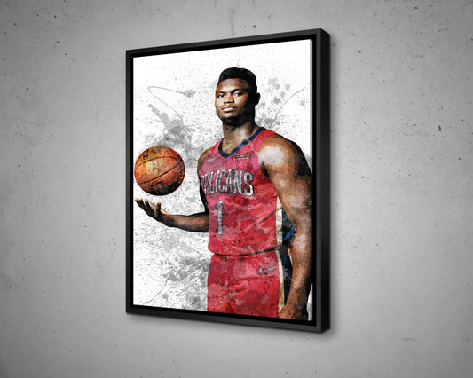 Zion Williamson Canvas Wall Art