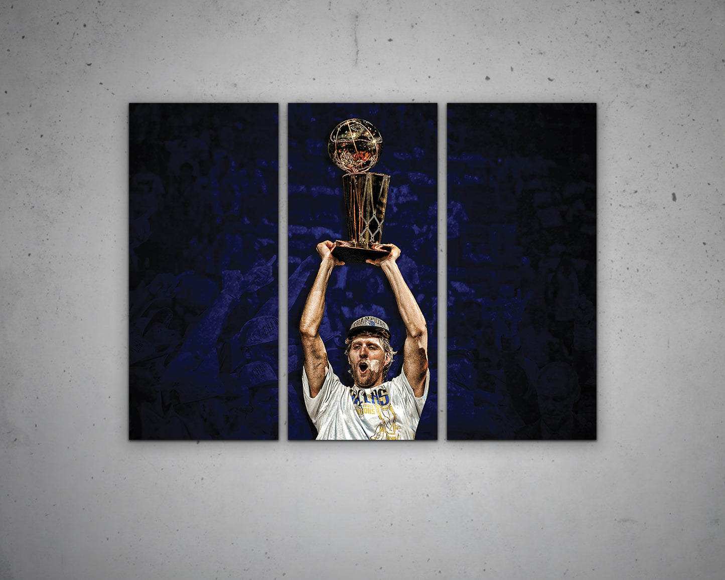 Dirk Nowitzki Black & White Canvas Art
